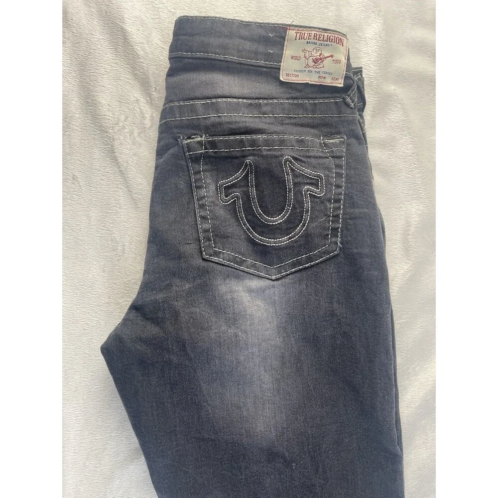 True Religion Geno Relaxed Slim Black Fade/Dark Gray Jeans